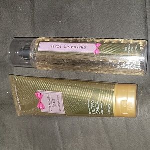 **MOVING. LAST CHANCE** Bbw champagne toast body cream and spray